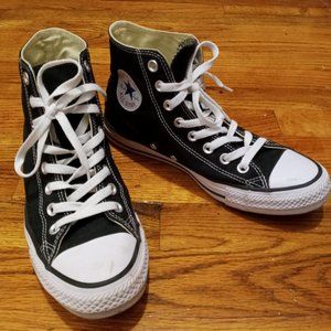 Black Converse Hi-Tops 8.5 W / 7 M